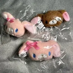 シュガーバニーズ シュガバニ ぬいぐるみチャーム くろうさ ももうさ 3個セット