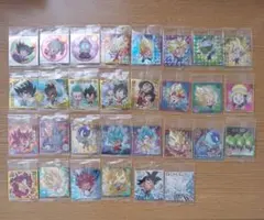30種類　ドラゴンボール　超絶感謝の10周年　ウエハース　シール　コンプリート