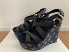 ルイヴィトン　ウェッジソールサンダル　34.5