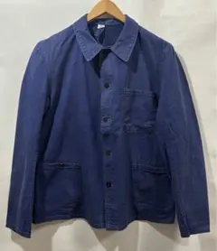 ビンテージ フランス カバーオール ネイビー 60s 70s vintage