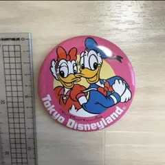 東京ディズニーランド ピンバッジ ドナルドダック デイジーダック　缶バッチ