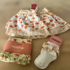 GYMBOREE 花柄スカート　レギンス靴下　3点セット 12-18ヶ月　新品