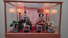 吉徳大光　雛人形セット ガラスケース入り
