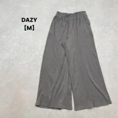 DAZY/ワイドパンツ/M/グレー/ウエストゴム/シンプル/大人カジュアル