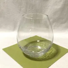 【値下げ！】手造りガラス　琉球宙吹きヒビ入りグラス