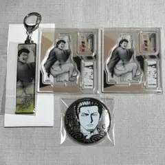 【匿名発送】銀魂展　缶バッジ　アクスタ　キーホルダー近藤勲　4点セット