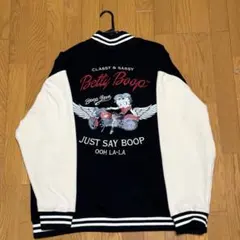 Betty Boop スタジャン ブラックアイボリーサイズ3XL