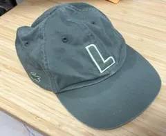 LACOSTE ベースボールキャップ Lロゴ カーキ 58cm