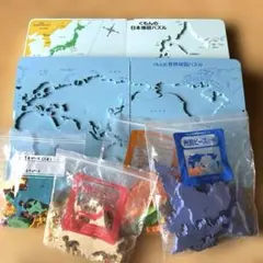 くもんの日本地図パズル、世界地図パズルセット