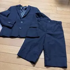 コムサイズム 130cm フォーマルスーツ ネクタイ付 キッズ パンツ3点セット