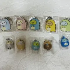 すみっコぐらし GiGo限定特典＆ガチャガチャ キーホルダー コンプリートセット