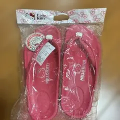 Hello Kitty 軽量　ビーチサンダル ピンク　未使用のサムネイル