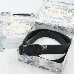 未使用品　箱・カード付き　Christian Dior ベルト　CDロゴグラム