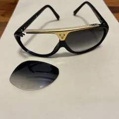 訳あり！！　LOUIS VUITTON ブラック ゴールド サングラス