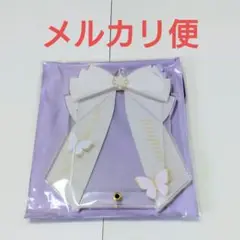フクヤ　アクリルフレー厶　リボン　パピヨン　ホワイト　白　川口限定デザイン　2