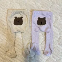 baby gap クマタイツ　0-12m