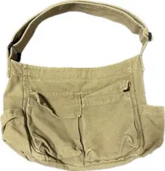 古着 グリーン カーキ メッセンジャーバッグ ショルダーバッグ