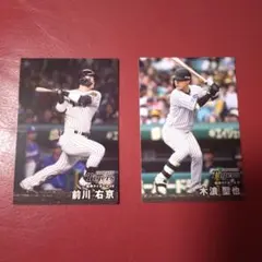 カルビープロ野球チップス2025第二弾 阪神タイガース 選手カード2枚