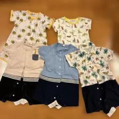 半袖ロンパース　まとめ売り　80〜90㎝