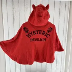 ヒステリックミニ　ポンチョ　レッド
