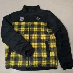 Callaway 中綿ジャケット LL 黒/黄色 チェック柄