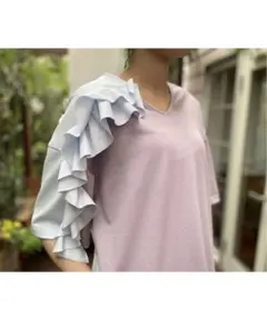 AVIE カラーブロック フリル Teeのサムネイル