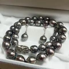 コ*ツ様 黒蝶真珠 SILVER k14 ネックレス イヤリング - メルカリ