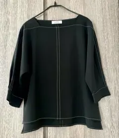 i.CHOICE ステッチデザイン 七分袖ブラウス PO.