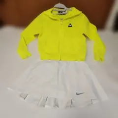 ルコックスポルティフ蛍光イエロー フード付ジャケット