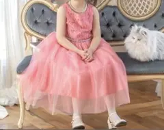 ドレス  コーラルピンク　140cm