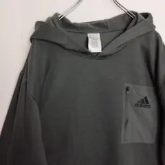 か*ぱ様 アディダス パーカー スウェット プルオーバー グレー 裏起毛 メンズ