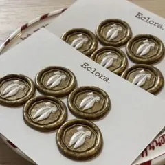 〔20〕シーリングスタンプ　リボン柄　10枚セット