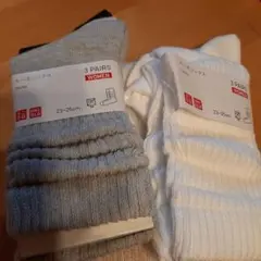 UNIQLO 3足セット ルーズソックス 靴下 23-25cm