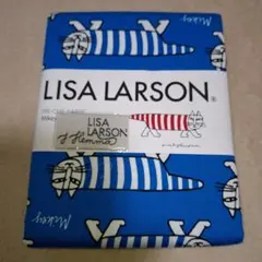 LISA LARSON Mikey 綿生地 ブルー　約108cm x 100cm