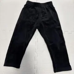 黒いフリースパンツ ポケット付き