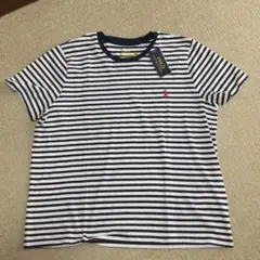 新品！未使用！ラルフローレンTシャツ　ボーダー　大きいサイズ　レディース【XL】
