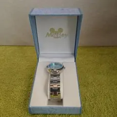 ミッキーマウス【腕時計／ブルー】公式・新品・未使用