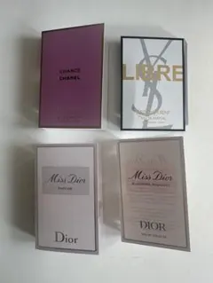 香水サンプル4個セット（YSL, Chanel, Dior）