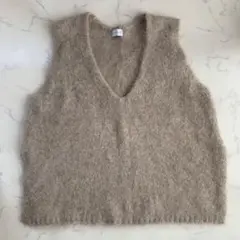 green label relaxing　アルパカミックスシャギーニットベスト