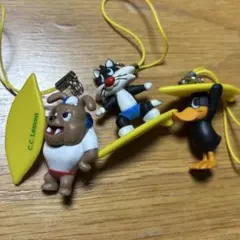 CCレモン ルーニーテューンズ シルベスター ストラップ 3点セット まとめ売り