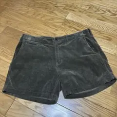 ミスタージェントルマン　メンズ　ショートパンツ　コードゥロイ　ブラウン　Lサイズ