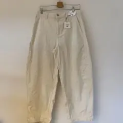ユニクロコントワーデコトニエ　XL アイボリー コーデュロイパンツ丈短め