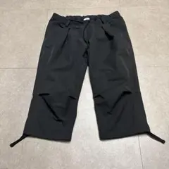 Adidas アディダス　トラックパンツ　ジャージ　ランニング　七分丈　黒　L