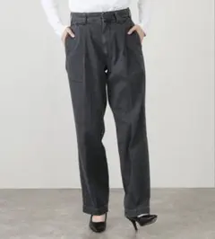 美品】Oblada USUAL JEANS ブラックデニム ストレート 25 - メルカリ