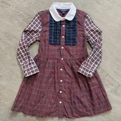 値下げPOLO RALPH LAUREN チェック柄ワンピース 4/4T 110