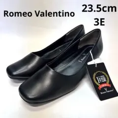 Romeo Valentinロメオバレンチノ23.5 3E 黒　ブラックパンプス