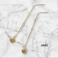 ゴールド・ロンデルビーズ／アメリカンピアス／サージカルステンレス／変色防止加工済