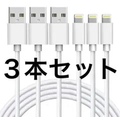 3本セット USB Type A ライトニングケーブル 約1m