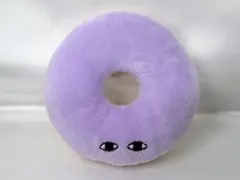 ハンドメイド ドーナツ ぬいぐるみ ジト目 パープル