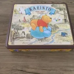 くまのプーさん★東京ディズニーランド。レトロ☆お菓子缶。1995